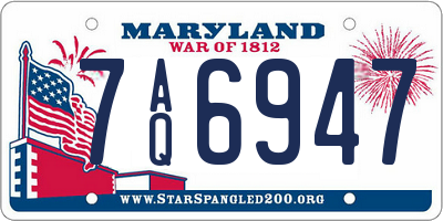 MD license plate 7AQ6947