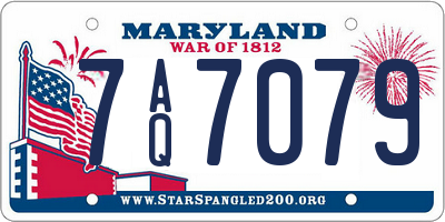 MD license plate 7AQ7079