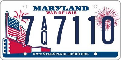 MD license plate 7AQ7110