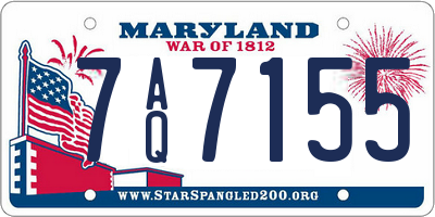 MD license plate 7AQ7155