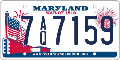 MD license plate 7AQ7159