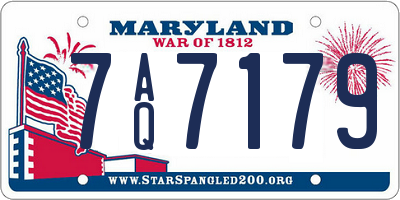 MD license plate 7AQ7179
