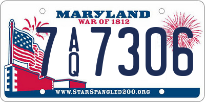MD license plate 7AQ7306