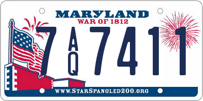 MD license plate 7AQ7411