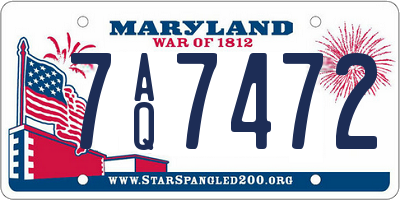 MD license plate 7AQ7472