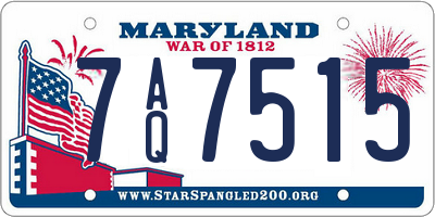 MD license plate 7AQ7515