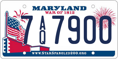 MD license plate 7AQ7900