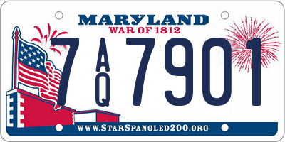 MD license plate 7AQ7901