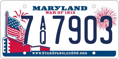 MD license plate 7AQ7903