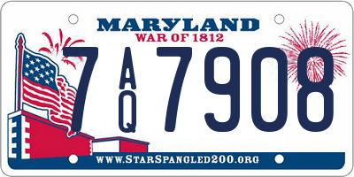 MD license plate 7AQ7908