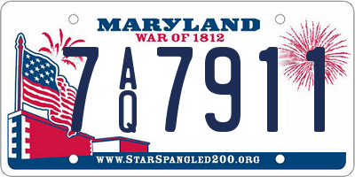 MD license plate 7AQ7911