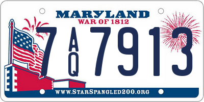 MD license plate 7AQ7913
