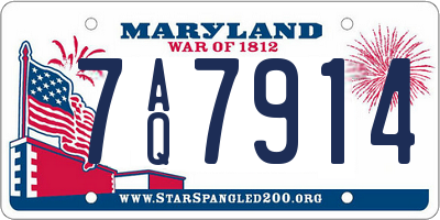 MD license plate 7AQ7914
