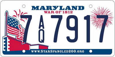 MD license plate 7AQ7917