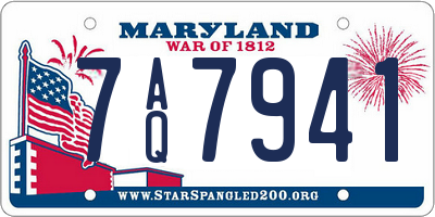 MD license plate 7AQ7941