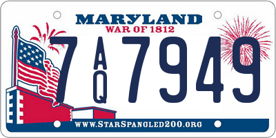MD license plate 7AQ7949