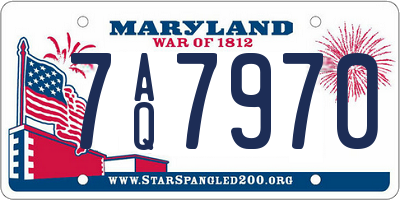 MD license plate 7AQ7970