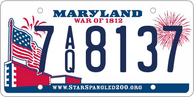 MD license plate 7AQ8137