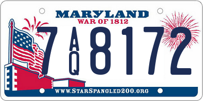 MD license plate 7AQ8172
