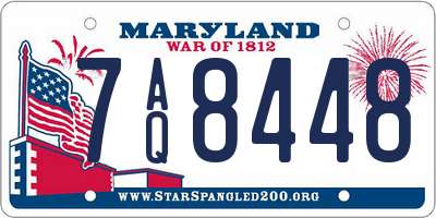 MD license plate 7AQ8448