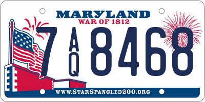 MD license plate 7AQ8468
