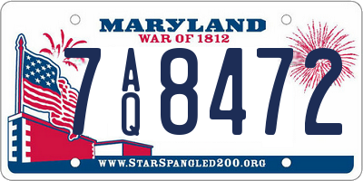 MD license plate 7AQ8472