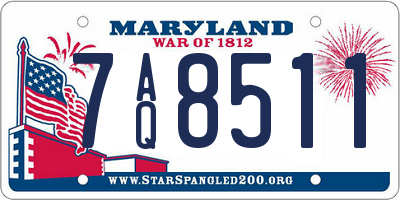MD license plate 7AQ8511