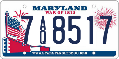 MD license plate 7AQ8517