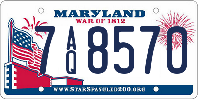 MD license plate 7AQ8570