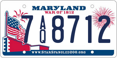 MD license plate 7AQ8712
