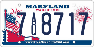 MD license plate 7AQ8717
