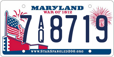 MD license plate 7AQ8719