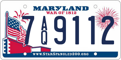 MD license plate 7AQ9112
