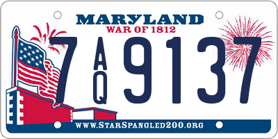 MD license plate 7AQ9137