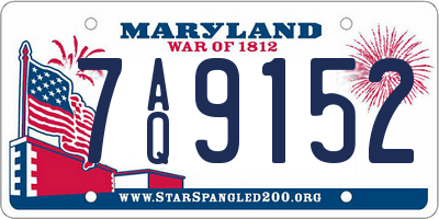 MD license plate 7AQ9152