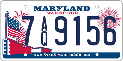 MD license plate 7AQ9156