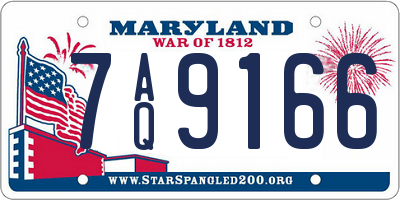 MD license plate 7AQ9166