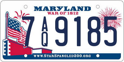 MD license plate 7AQ9185