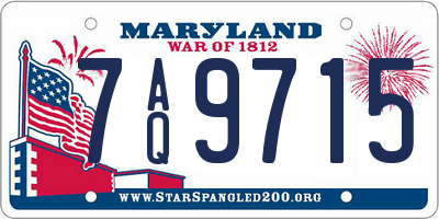 MD license plate 7AQ9715