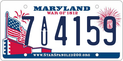 MD license plate 7AU4159