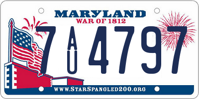 MD license plate 7AU4797