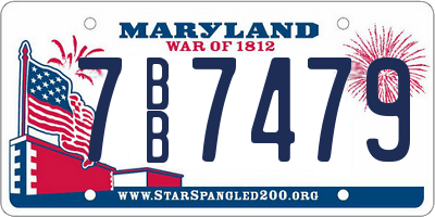 MD license plate 7BB7479