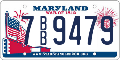 MD license plate 7BB9479