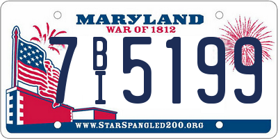 MD license plate 7BI5199