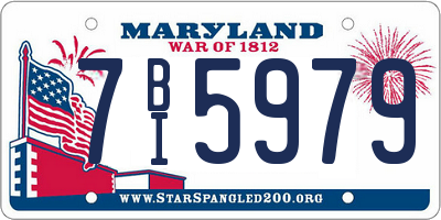 MD license plate 7BI5979