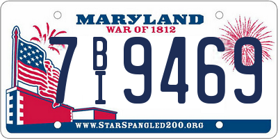 MD license plate 7BI9469