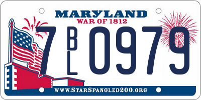 MD license plate 7BL0979