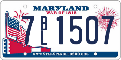 MD license plate 7BL1507
