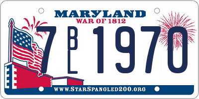 MD license plate 7BL1970