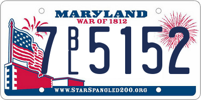 MD license plate 7BL5152